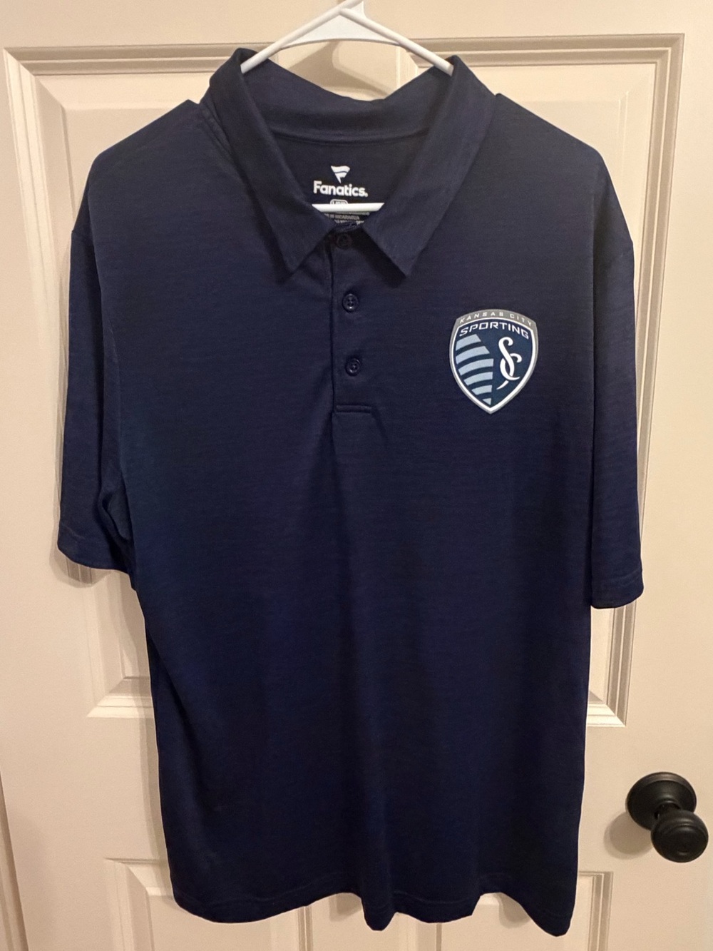 Sporting KC Navy Fanatics Polo large